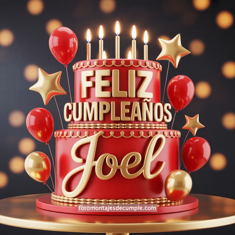 Nombres de cumpleaños en pastel