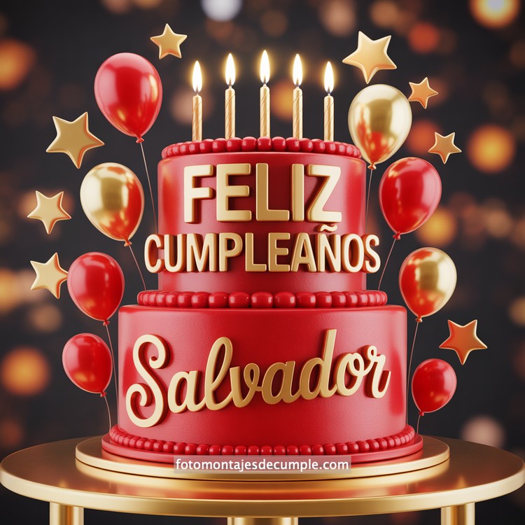 Nombres de cumpleaños en pastel